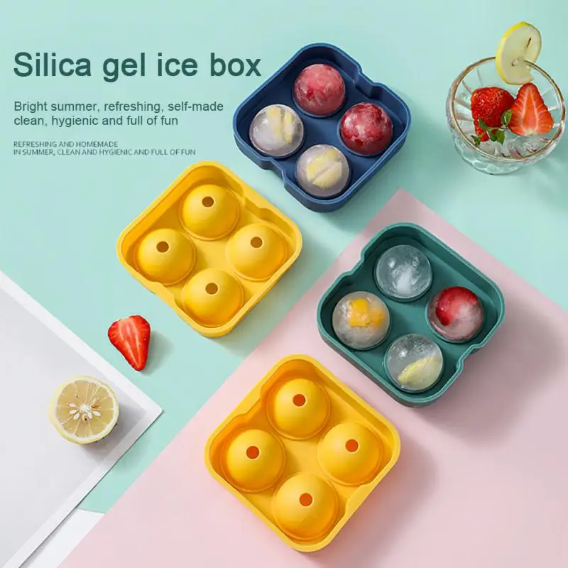 

Whisky Silicone Ice Cube Ball Maker Large Spherical Frozen Ice Cube Round Ice Hockey Mould Ice Box Ice Lattice Kitchen Tools New