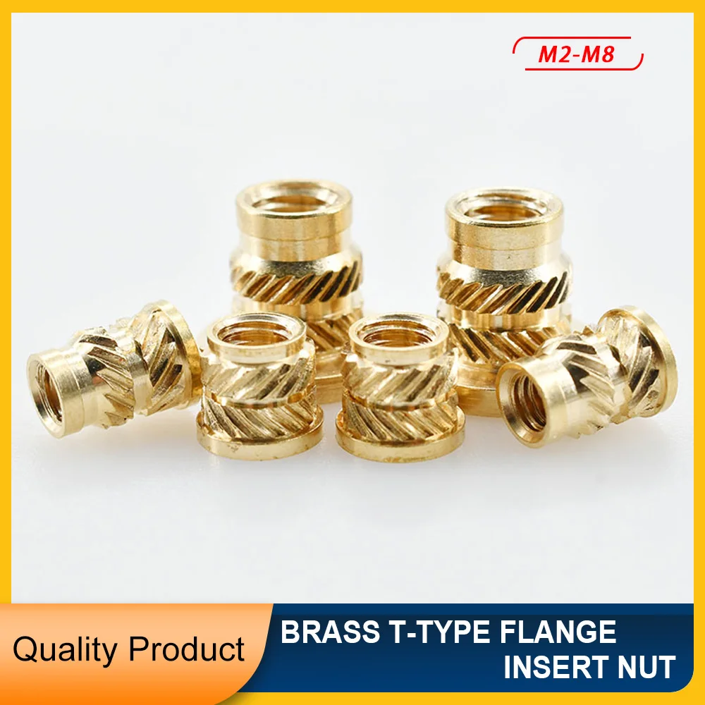 M2 M2.5 M3 M4 M5 M6 M8 Brass Insert Nut Flange Thread Knurled T-Shaped Hot Melt Nut For 3D Printing Injection Molding Insert Nut
M2 M2.5 M3 M4 M5 M6 M8 Brass Insert Nut Flange Thread Knurled T-Shaped Hot Melt Nut For 3D Printing Injection Molding Insert Nut