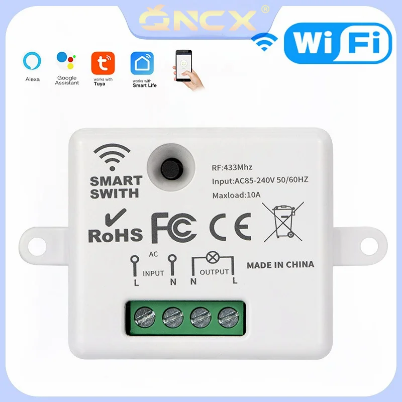 QNCX Wi-Fi мини-переключатель Tuya RF433Mhz + Wi-Fi управляемые переключатели, одинарный провод, фотопульт дистанционного управления, Интеллектуальный ...
QNCX Wi-Fi мини-переключатель Tuya RF433Mhz + Wi-Fi управляемые переключатели, одинарный провод, фотопульт дистанционного управления, Интеллектуальный ...
