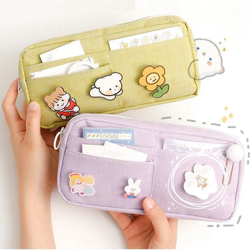 Cute Pen Pencil Case Bag School Stationery Storage Bag Canvas Cosmetic Bag Big Pen Case Gifts for Girl Pen Bag Kawaii Pen Box
Cute Pen Pencil Case Bag School Stationery Storage Bag Canvas Cosmetic Bag Big Pen Case Gifts for Girl Pen Bag Kawaii Pen Box