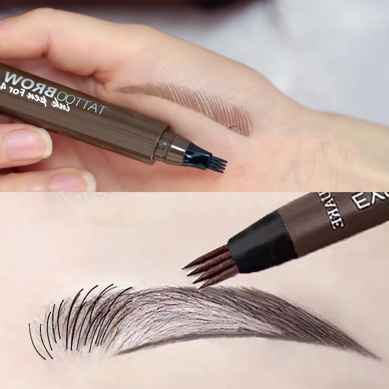 4 Points Eyebrow Pen 5 Colors Liquid Brow Pencil Dark Brown Microblading Eyebrow Pencil Waterproof Eyebrow Tattoo Pen Cosmetics
4 Points Eyebrow Pen 5 Colors Liquid Brow Pencil Dark Brown Microblading Eyebrow Pencil Waterproof Eyebrow Tattoo Pen Cosmetics