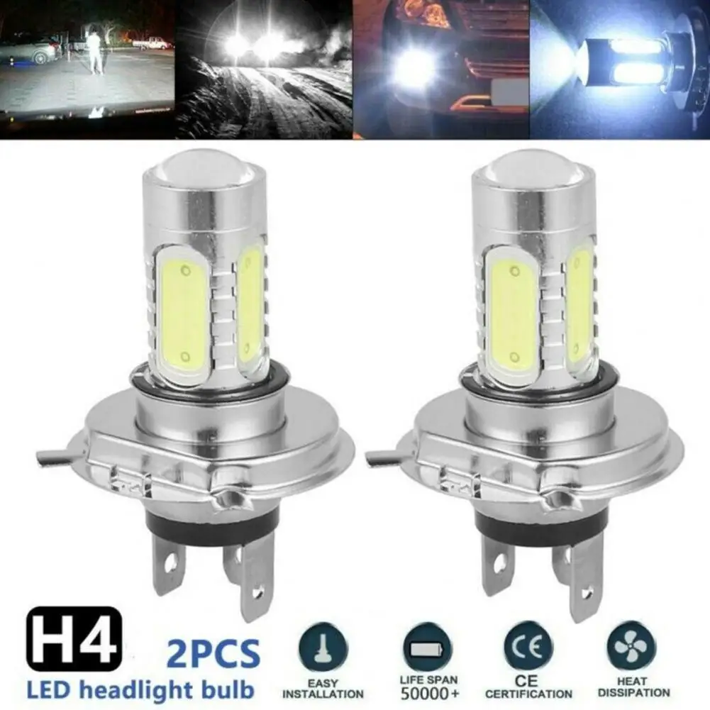 2Pcs LED Lamp Great H4 7.5W Super White Headlight Bulb Long Lifespan Multi-function Car Headlamp
2Pcs LED Lamp Great H4 7.5W Super White Headlight Bulb Long Lifespan Multi-function Car Headlamp