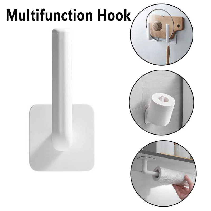 Kitchen Hook Self-adhesive Under Cabinet Paper Roll Rack Towel Holder Tissue Hanger Storage Rack For Bathroom Toilet
Kitchen Hook Self-adhesive Under Cabinet Paper Roll Rack Towel Holder Tissue Hanger Storage Rack For Bathroom Toilet