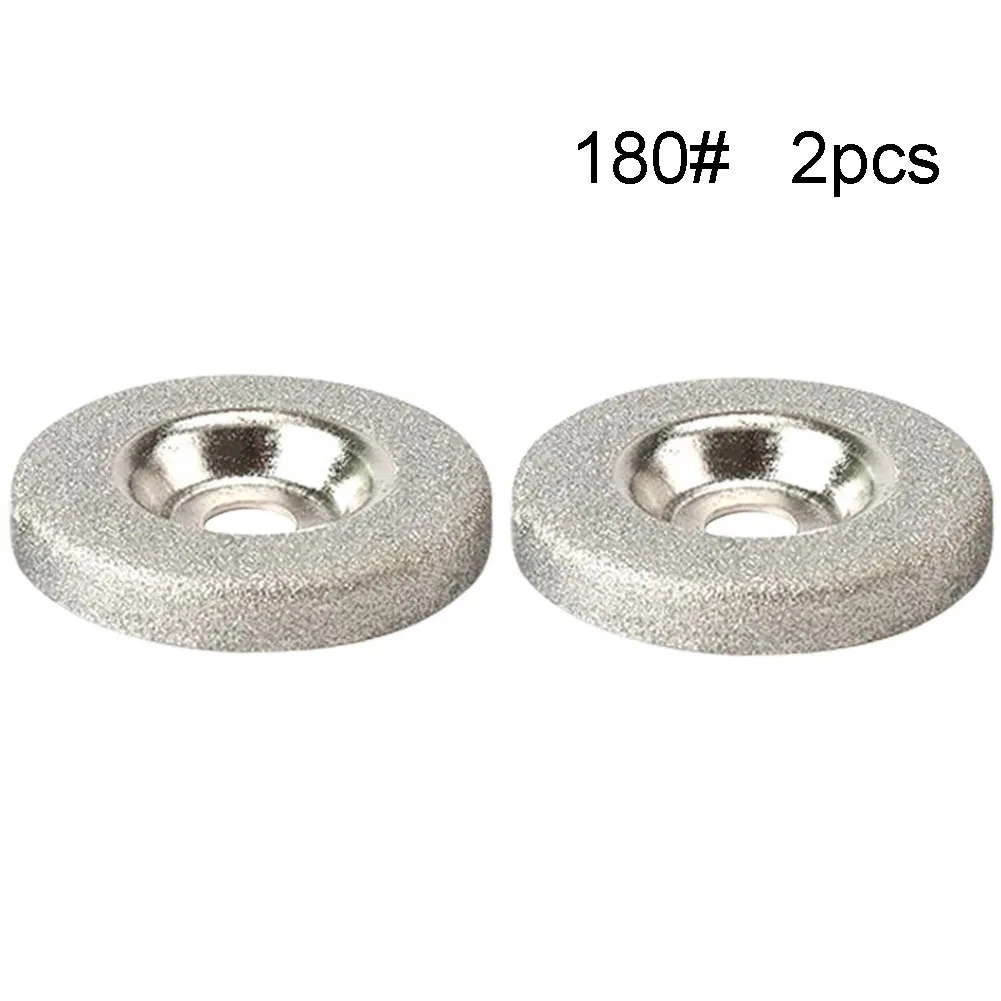 2pcs Diamond Grinding Wheel Emery Milling Cutter 180Grit Circle Grinder Disc Stone Sharpener Angle Cutting Wheel Rotary Tools
2pcs Diamond Grinding Wheel Emery Milling Cutter 180Grit Circle Grinder Disc Stone Sharpener Angle Cutting Wheel Rotary Tools