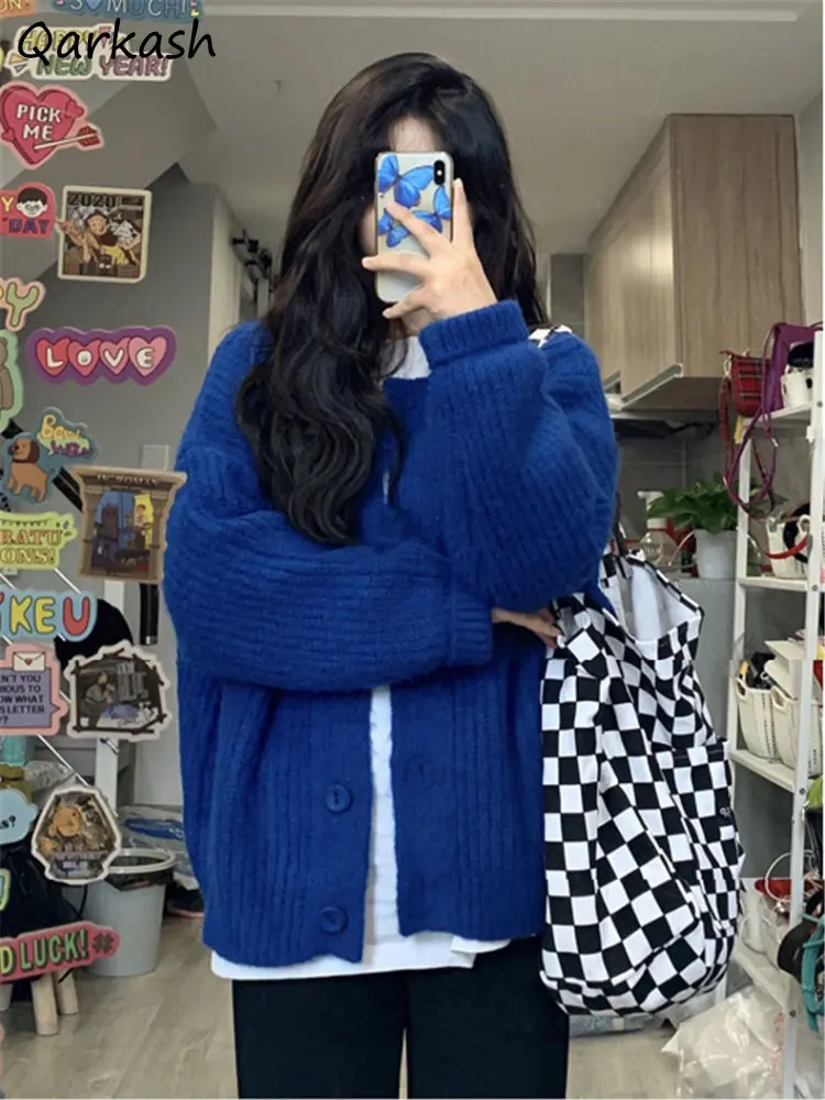 Вязаный кардиган для женщин с длинным рукавом Элегантные Синие осенние свитера для отдыха Харадзюку универсальные Ретро Ulzzang шикарные женс... 
Вязаный кардиган для женщин с длинным рукавом Элегантные Синие осенние свитера для отдыха Харадзюку универсальные Ретро Ulzzang шикарные женс...