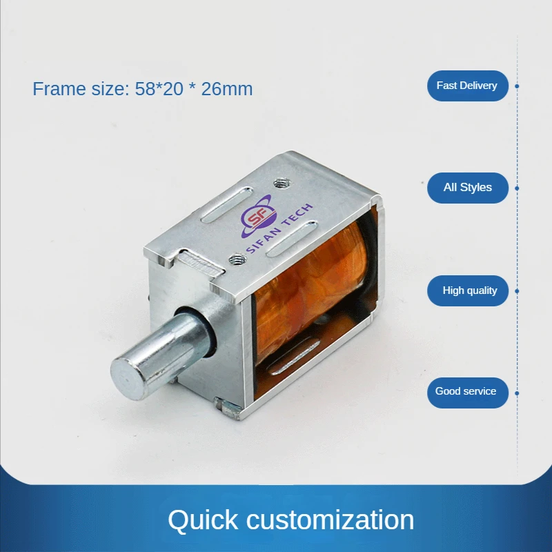 Electric 37mm Long-Stroke Strong Push-Pull Solenoid DC 24V Motor Open Frame Linear Mini Electromagnetic Electric Motor
Electric 37mm Long-Stroke Strong Push-Pull Solenoid DC 24V Motor Open Frame Linear Mini Electromagnetic Electric Motor
