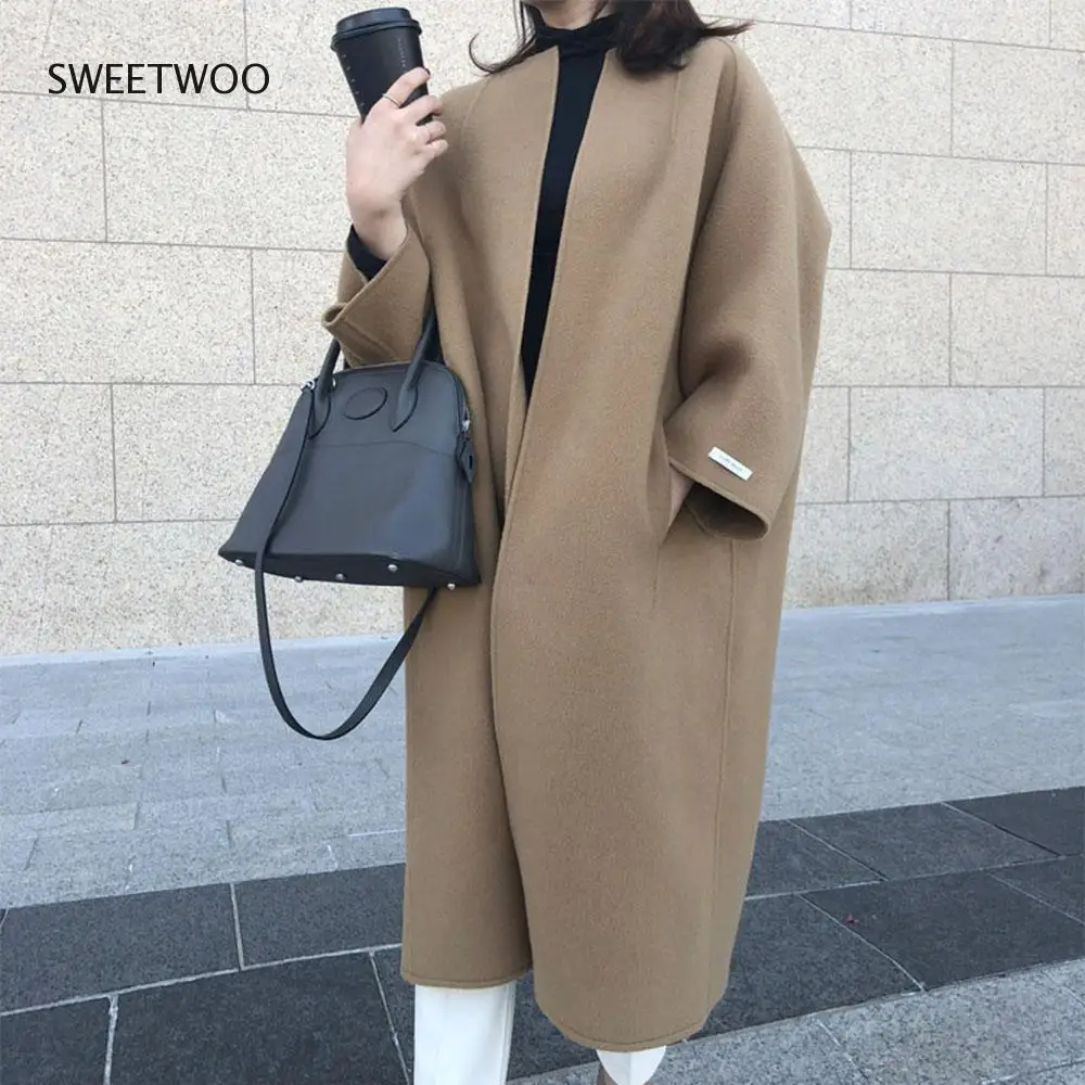 Korean Women Thin Overcoat Female Casual Loose Solid Color Outwear New Fashion Warmness Long Coats Spring Autumn Oversize Tops
Korean Women Thin Overcoat Female Casual Loose Solid Color Outwear New Fashion Warmness Long Coats Spring Autumn Oversize Tops