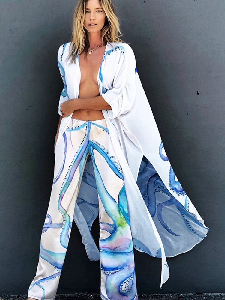 Beach Pants Long 2022 Chiffon Beach Cover Up Print Beachwear Plus Size Kimono Tunic For Beach Swimsuit Cover Up Sarong Kaftan
Beach Pants Long 2022 Chiffon Beach Cover Up Print Beachwear Plus Size Kimono Tunic For Beach Swimsuit Cover Up Sarong Kaftan