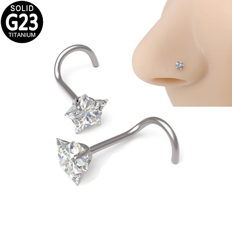 G23 Titanium Nose Ring Zircon Star L Shape 20g Ear Tragus Cartilage Earring Nostril Piercings Nose Stud for Women Body Jewelry
G23 Titanium Nose Ring Zircon Star L Shape 20g Ear Tragus Cartilage Earring Nostril Piercings Nose Stud for Women Body Jewelry