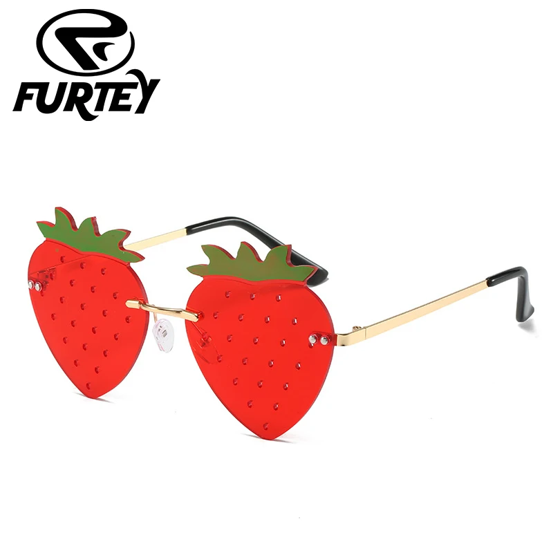 Rimless Strawberry Shaped Sunglasses Women 2022 Luxury Brand Men Eyewear Funny Festival Sun Glasses Aardbeivormige Zonnebril
Rimless Strawberry Shaped Sunglasses Women 2022 Luxury Brand Men Eyewear Funny Festival Sun Glasses Aardbeivormige Zonnebril