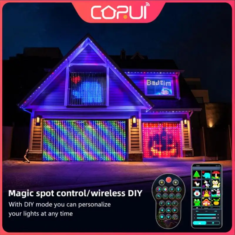 Умная светодиодная гирлянда RGB ColorRGB, умная Гирлянда-занавеска с управлением через приложение, Рождественская сказочная гирлянда «сделай сам» с изображением, декоративная Рождественская гирлянда
Умная светодиодная гирлянда RGB ColorRGB, умная Гирлянда-занавеска с управлением через приложение, Рождественская сказочная гирлянда «сделай сам» с изображением, декоративная Рождественская гирлянда