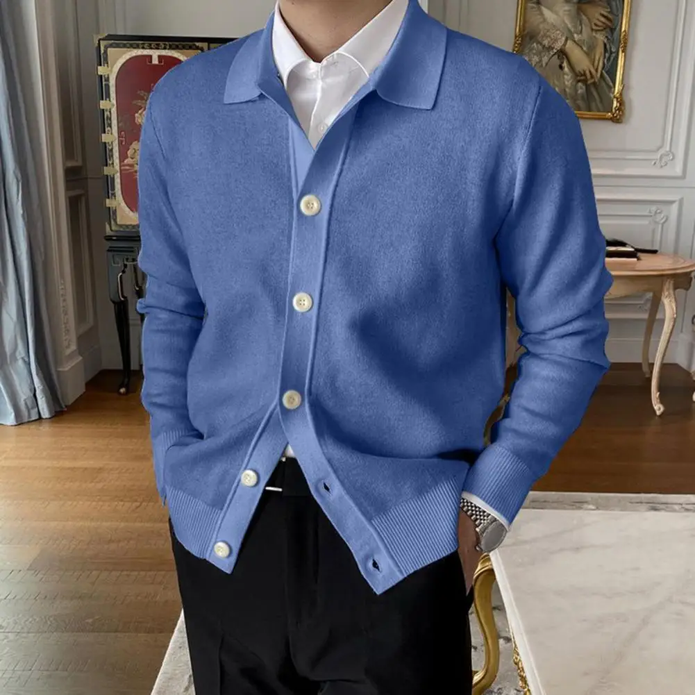 Versatile Knitted Sweater Stylish Men's Knitted Cardigan Lapel Long Sleeve Simple Casual Coat for Spring Autumn Outwear Lapel
Versatile Knitted Sweater Stylish Men's Knitted Cardigan Lapel Long Sleeve Simple Casual Coat for Spring Autumn Outwear Lapel