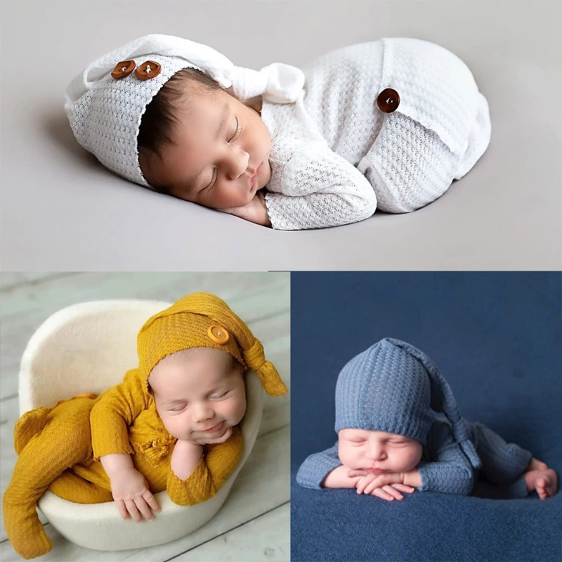 2 Pcs Baby Hat Bodysuit Set Newborn Photography Props Knitted Long Tail Romper Jumpsuit Kit Infants Photo Shooting
2 Pcs Baby Hat Bodysuit Set Newborn Photography Props Knitted Long Tail Romper Jumpsuit Kit Infants Photo Shooting