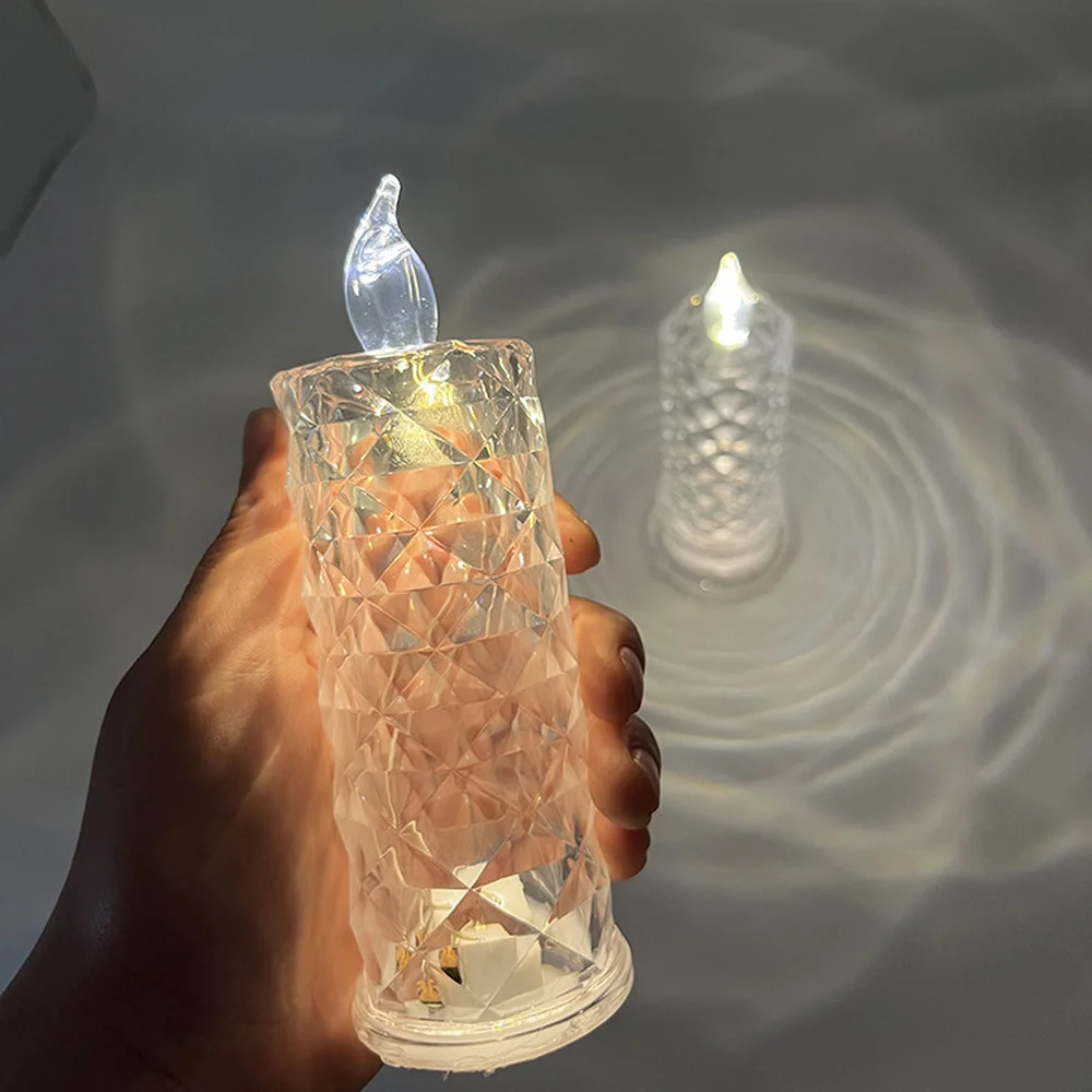 LED Electronic Candle Light Wedding Birthday Dinner Party Rose Flower Diamond Flameless Crystal Candle Table Lamp Home Decor
LED Electronic Candle Light Wedding Birthday Dinner Party Rose Flower Diamond Flameless Crystal Candle Table Lamp Home Decor