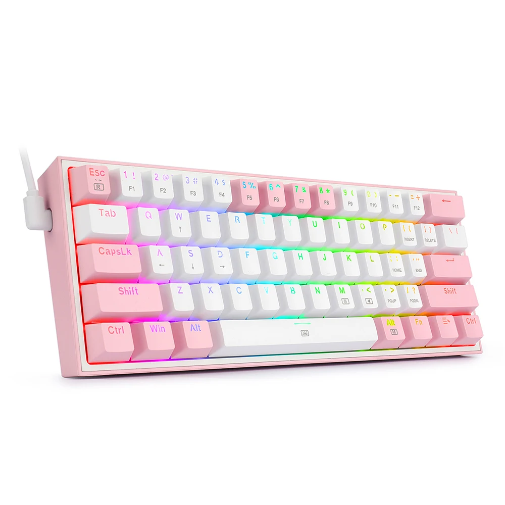 USB Mini Mechanical Gaming Keyboard SK617 RGB Red Switch 61 Keys Wired Detachable Cable Portable for Travel
USB Mini Mechanical Gaming Keyboard SK617 RGB Red Switch 61 Keys Wired Detachable Cable Portable for Travel