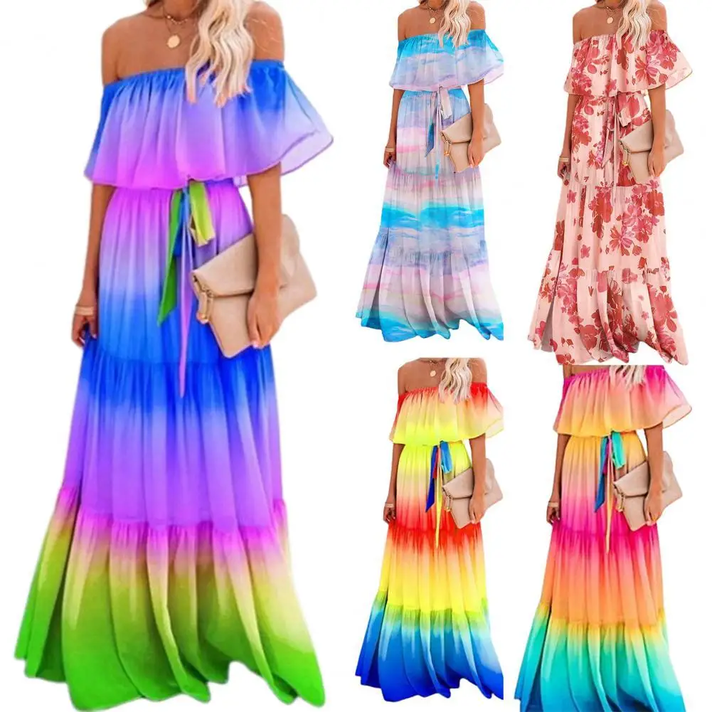 Beach Dress Trendy Large Hem Waist Tight Long Dress Skin-friendly Long Dress High Waist Large Hem Beach Dress for Club
Beach Dress Trendy Large Hem Waist Tight Long Dress Skin-friendly Long Dress High Waist Large Hem Beach Dress for Club