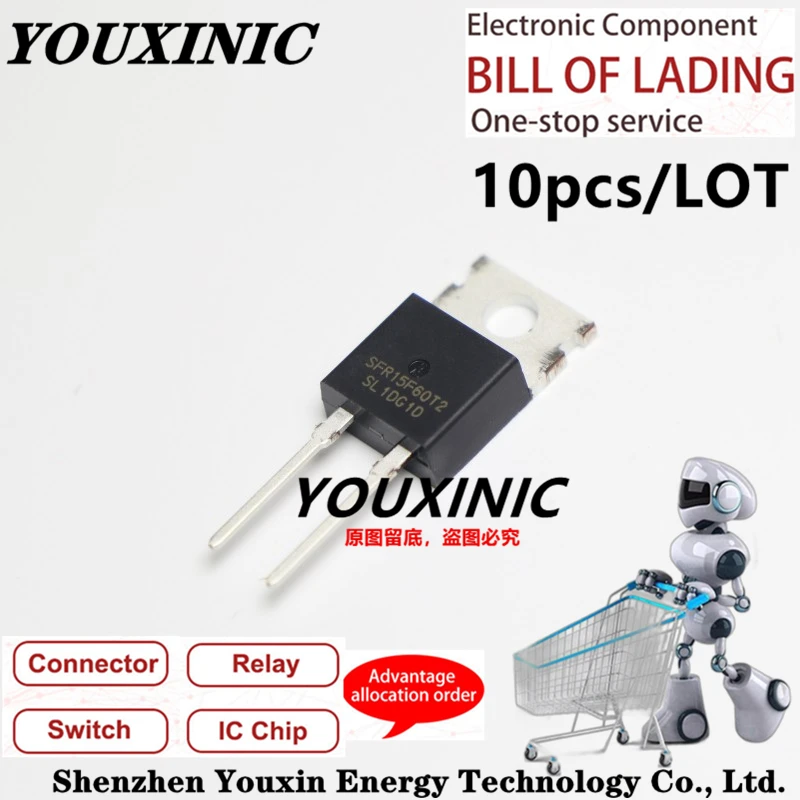 YOUXINIC 2021 + 100 новый оригинальный SFR15F60T2 15F60T2 TO-220 Диод Быстрого Восстановления 15 а 600 в
YOUXINIC 2021 + 100 новый оригинальный SFR15F60T2 15F60T2 TO-220 Диод Быстрого Восстановления 15 а 600 в