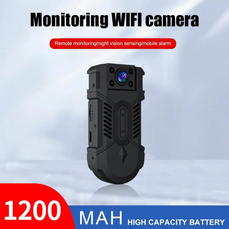 WD18 Wi-Fi камера для тела, HD секретный монитор, вращающаяся на 180 ° Беспроводная мини-камера s 1080P, карманная записывающая видеокамера
WD18 Wi-Fi камера для тела, HD секретный монитор, вращающаяся на 180 ° Беспроводная мини-камера s 1080P, карманная записывающая видеокамера