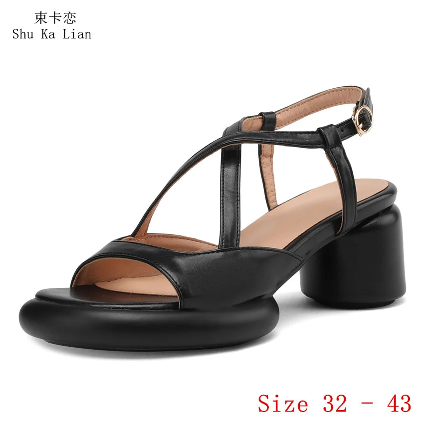 Platform Shoes Women Ankle Strap Gladiator Round High Heel Sandals Soft Comfortable Shoes Woman Small Plus Size 32 - 43
Platform Shoes Women Ankle Strap Gladiator Round High Heel Sandals Soft Comfortable Shoes Woman Small Plus Size 32 - 43
