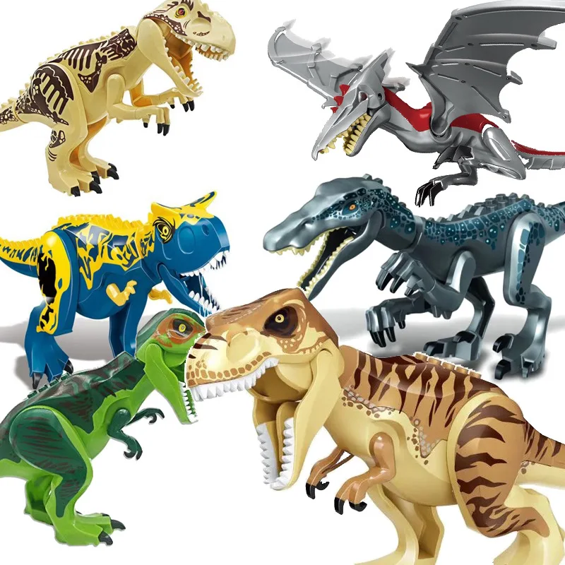 

59 Types Big Size Jurassic World Park Dinosaurs Figures Bricks Assemble Building Blocks Toys Tyrannosaurus Rex For Children Gift