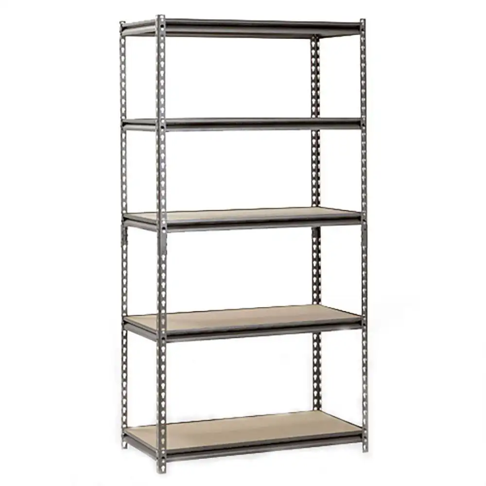 Muscle Rack Adjustable 5-Shelf Z-Beam Steel Storage Rack Shelving Unit, Silver
Muscle Rack Adjustable 5-Shelf Z-Beam Steel Storage Rack Shelving Unit, Silver