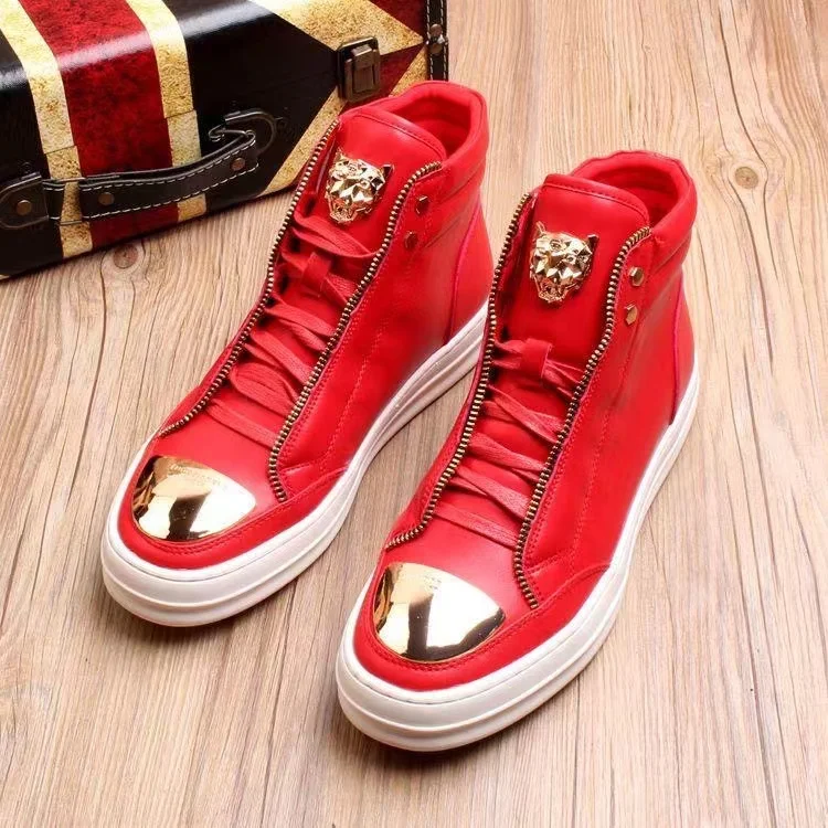 Qmaigie skateboard shoes Men Ankle Boots High-top Sneakers 2022 new fashion luxury brand designer shoes Vulcanize Shoes red
Qmaigie skateboard shoes Men Ankle Boots High-top Sneakers 2022 new fashion luxury brand designer shoes Vulcanize Shoes red