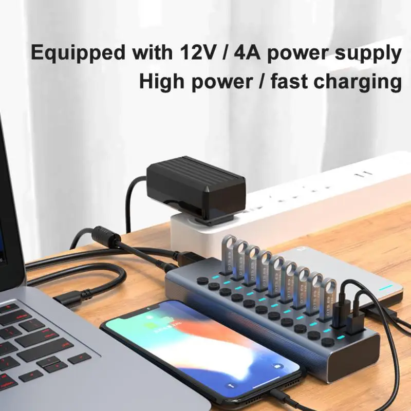 Multiple Expander Portable High-speed Adapter Multifunctional Data Transfer 5/8/11 Ports For Pc Usb 3.0 Usb Hub Splitter
Multiple Expander Portable High-speed Adapter Multifunctional Data Transfer 5/8/11 Ports For Pc Usb 3.0 Usb Hub Splitter
