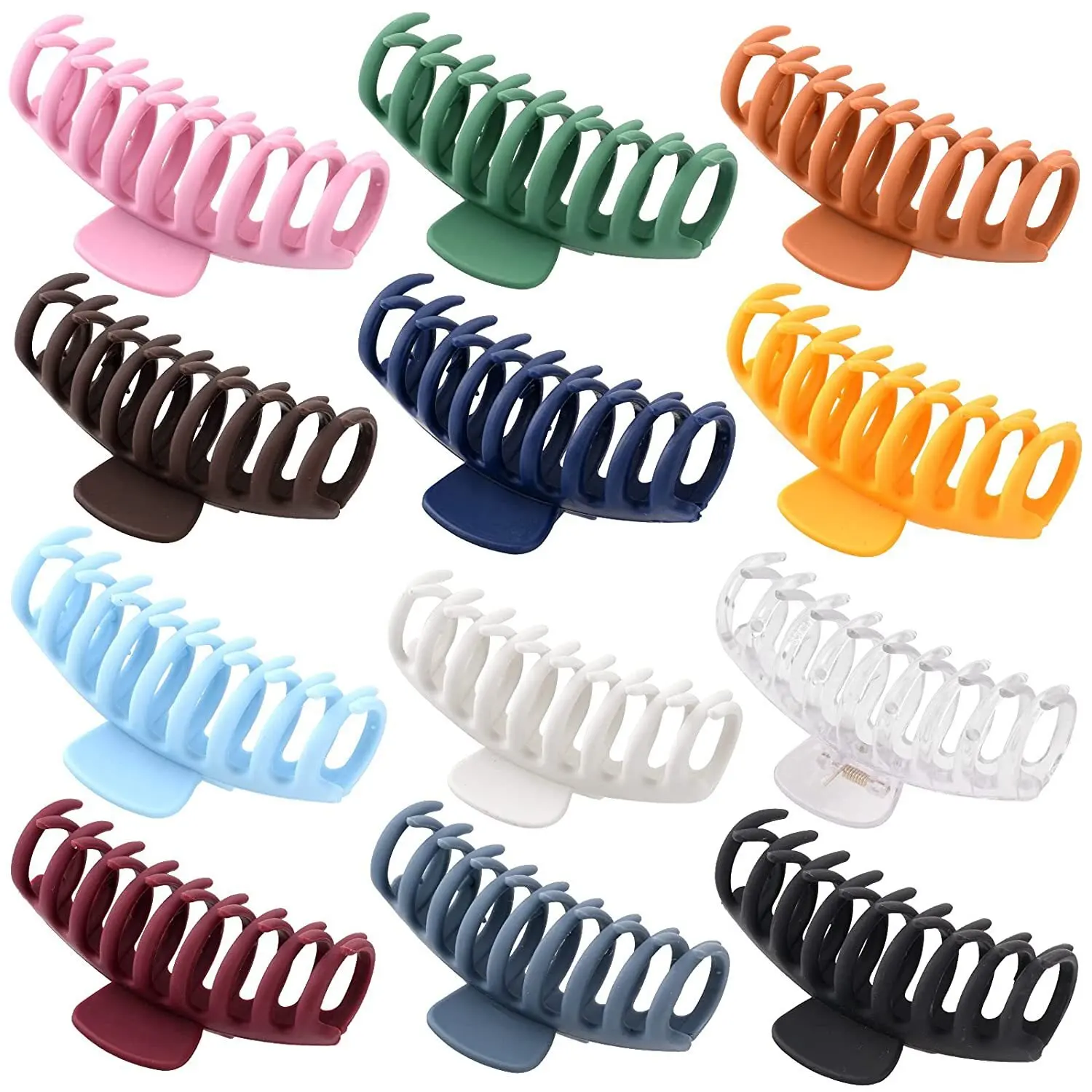 Large Hair Claw Clips 4.1" Non-slip Big Square Matte Hair Claw Clips for Women Girls Styles Colors Strong Hold Banana Clips
Large Hair Claw Clips 4.1" Non-slip Big Square Matte Hair Claw Clips for Women Girls Styles Colors Strong Hold Banana Clips