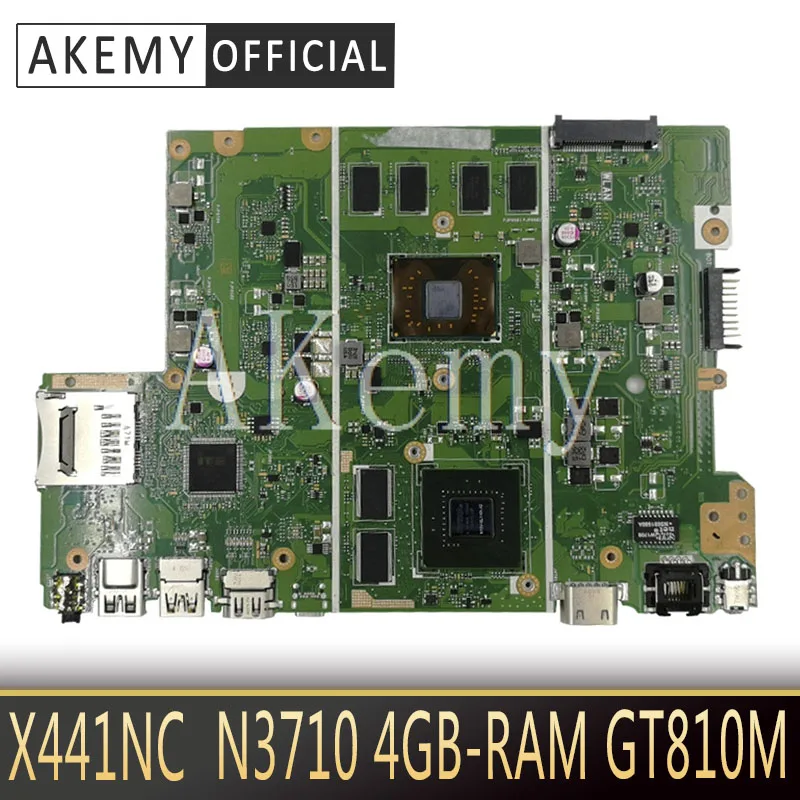 X441NC Motherboard Mainboard For For For Asus X441N X441NC Motherboard Test OK N3710 CPU 4GB-RAM GT810M
X441NC Motherboard Mainboard For For For Asus X441N X441NC Motherboard Test OK N3710 CPU 4GB-RAM GT810M