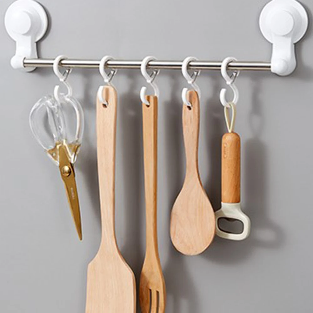 For Kitchen Kits Such As Pots And Pans Hooks S-type 3*6.5cm 8pcs Durable. PP+ Steel Wire Transparent Convenient
For Kitchen Kits Such As Pots And Pans Hooks S-type 3*6.5cm 8pcs Durable. PP+ Steel Wire Transparent Convenient