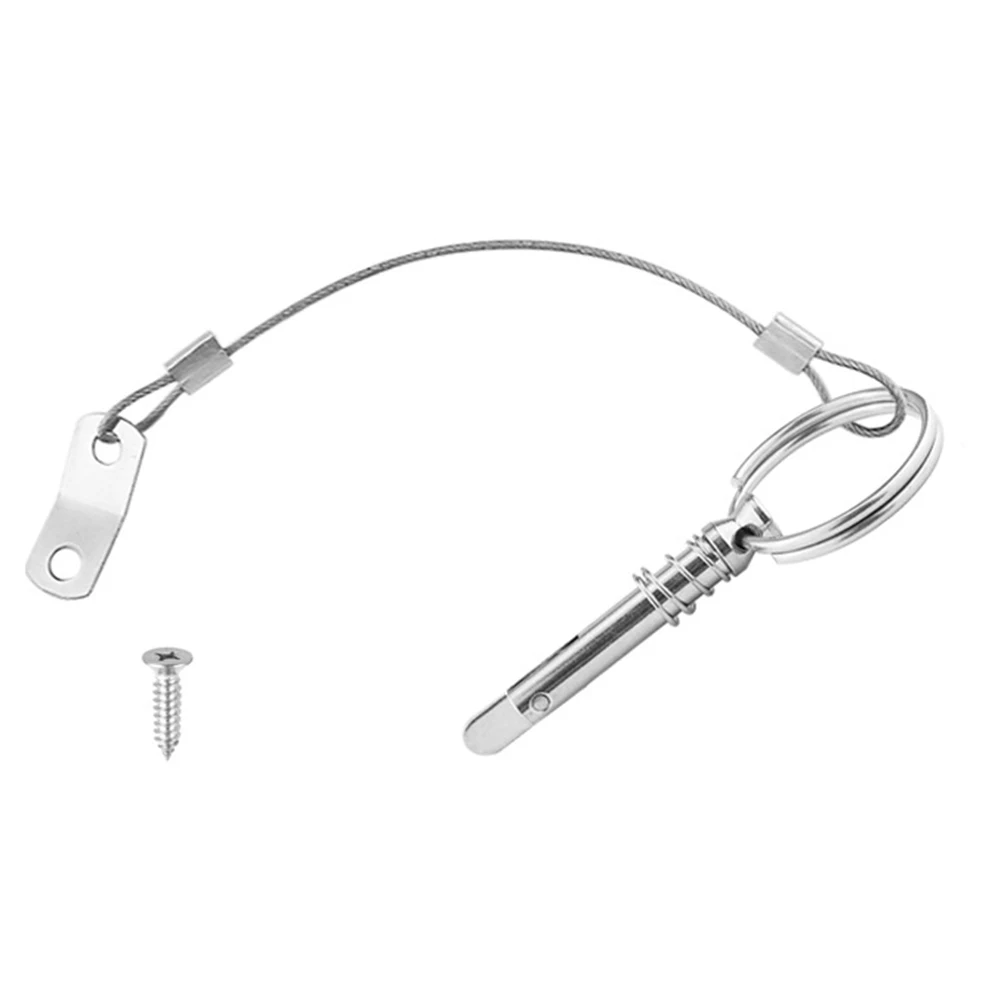 Part Marine Tongue Pin Tough 1/4 Inch 316 Stainless Steel Corrosion Resistant For Boat Pin With Lanyard Quality
Part Marine Tongue Pin Tough 1/4 Inch 316 Stainless Steel Corrosion Resistant For Boat Pin With Lanyard Quality