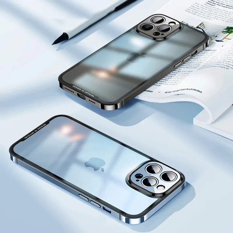 Luxury Metal Phone Case For iPHON 12 13 Pro Max Aluminum Luxury Metal Frame Full Lens Ring Glass Frosted Matte Translucent Cover
Luxury Metal Phone Case For iPHON 12 13 Pro Max Aluminum Luxury Metal Frame Full Lens Ring Glass Frosted Matte Translucent Cover