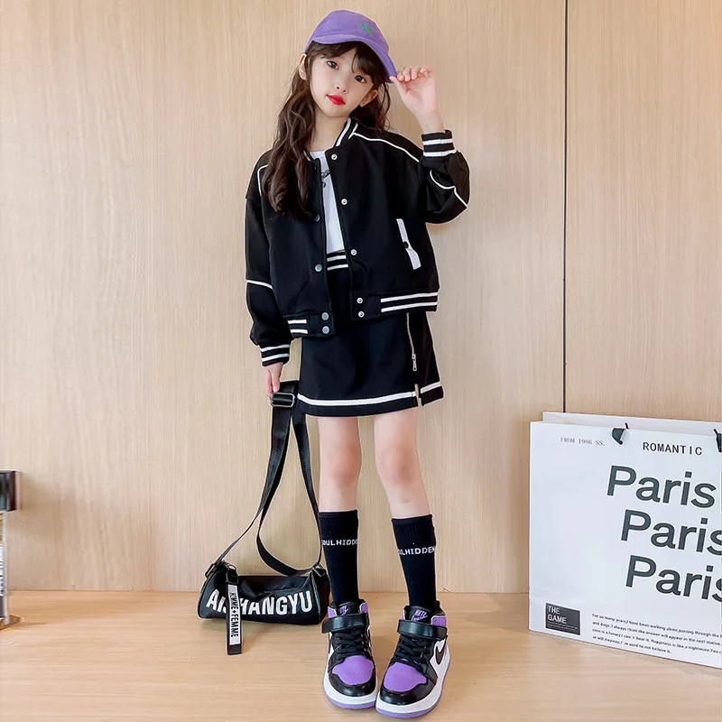 Girls' Suit 2022 New Autumn Style Children's Versatile Baseball Suit Girls' Modern Two Piece Set girl clothes
Girls' Suit 2022 New Autumn Style Children's Versatile Baseball Suit Girls' Modern Two Piece Set girl clothes