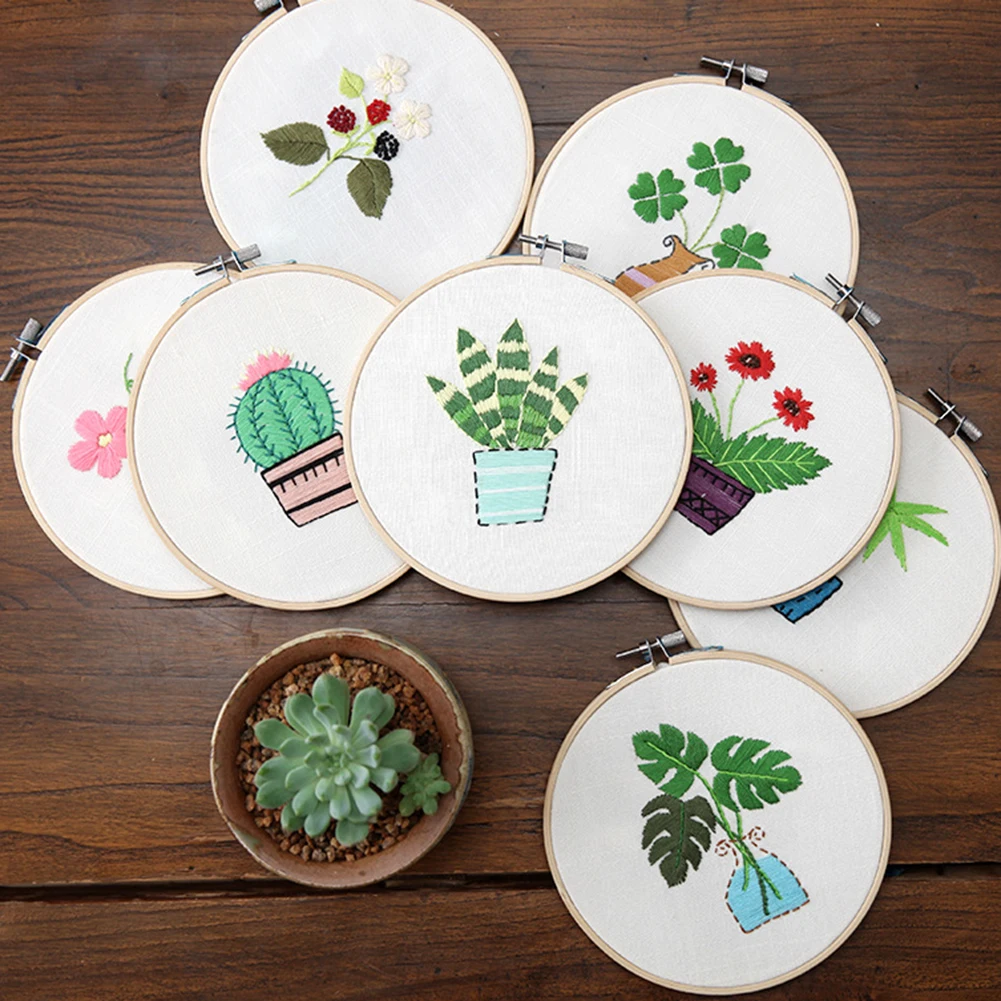 DIY Flowers Plants Pattern Embroidery Cross Stitch Kit Needlework Printed Beginner Embroidery Round Embroidery Sewing Craft Kit
DIY Flowers Plants Pattern Embroidery Cross Stitch Kit Needlework Printed Beginner Embroidery Round Embroidery Sewing Craft Kit