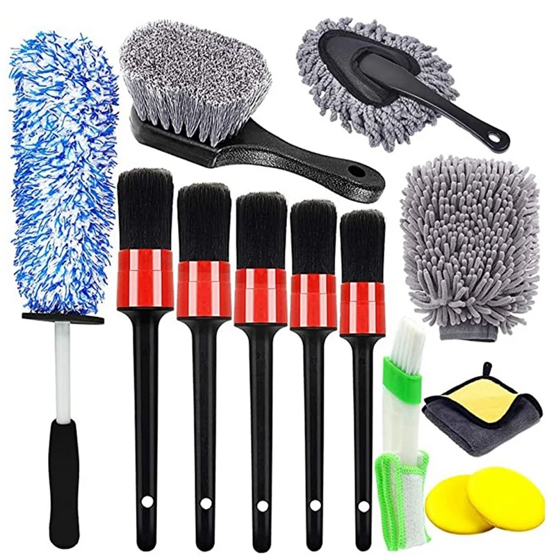13Pcs Microfiber Car Wheel Tire Brush Detailing Brushes Kit Towel Gloves Applicator Pad Air Vent Brush Cleaning Kit
13Pcs Microfiber Car Wheel Tire Brush Detailing Brushes Kit Towel Gloves Applicator Pad Air Vent Brush Cleaning Kit