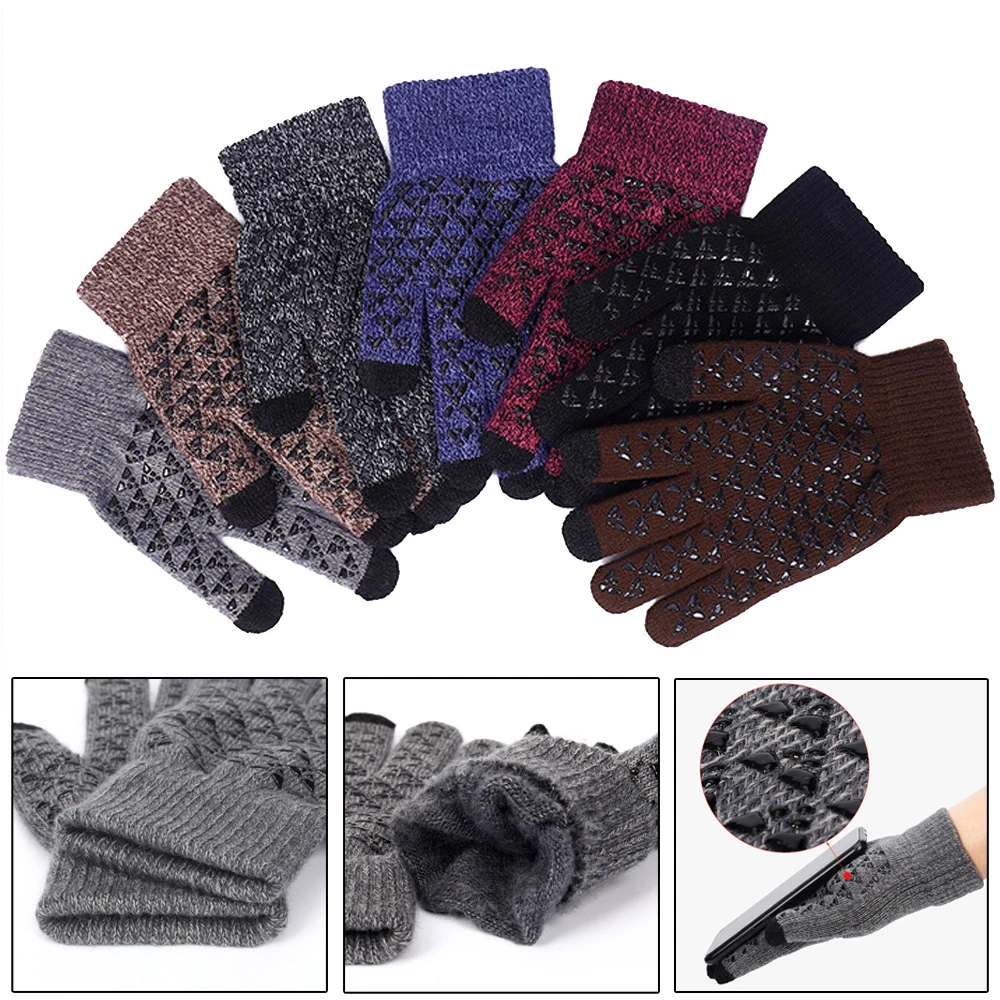 Winter Five Finger Gloves Men Women Touchscreen Knitted Glove Anti Slip Thermal Windproof Driving Running Cycling Fishing Gloves
Winter Five Finger Gloves Men Women Touchscreen Knitted Glove Anti Slip Thermal Windproof Driving Running Cycling Fishing Gloves