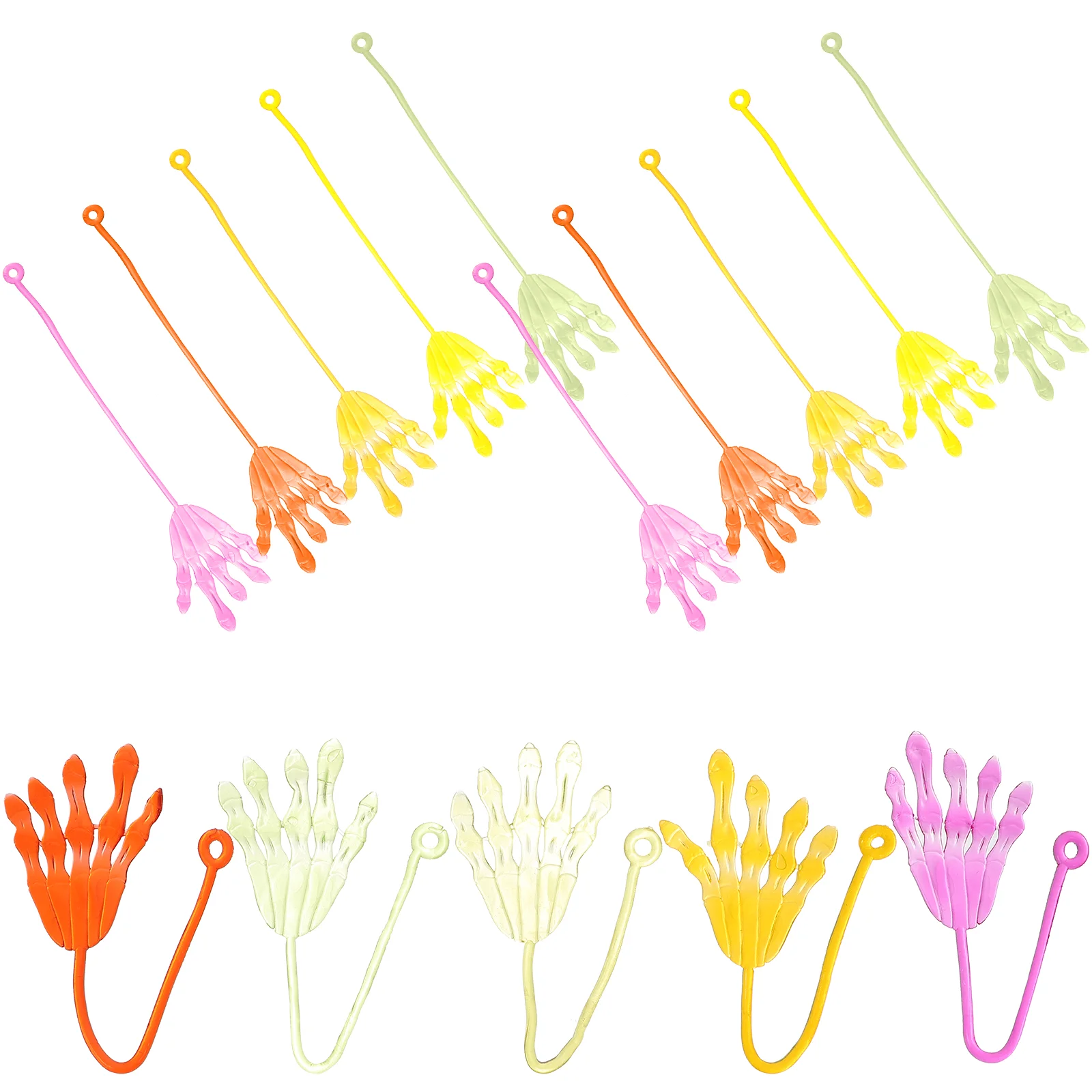 

30 Pcs Sticky Hand Toys Kids Gift Hands Tpr Elastic Bulk Child Adorable Stretchy