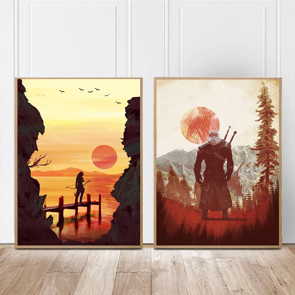 Witcher Travel Poster Print Gaming Landscape Minimalist Canvas Painting Movie Wall Pictures for Living Room Home Decoration
Witcher Travel Poster Print Gaming Landscape Minimalist Canvas Painting Movie Wall Pictures for Living Room Home Decoration