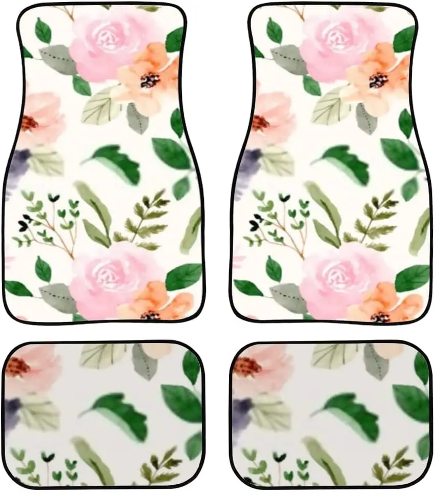 Car Floor Mats Delicate Flower Garden Watercolor Print Design Carpet Car SUV Truck Floor Mats 4 Pcs, Car Accessories
Car Floor Mats Delicate Flower Garden Watercolor Print Design Carpet Car SUV Truck Floor Mats 4 Pcs, Car Accessories