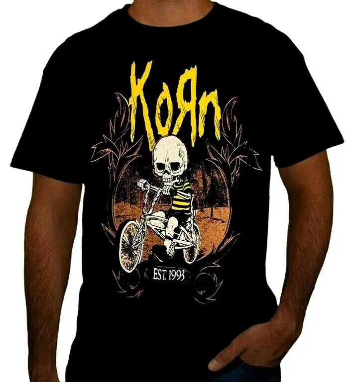 KORN ISSUES Мужская хлопковая футболка Элитный бренд Модный топ большого размера