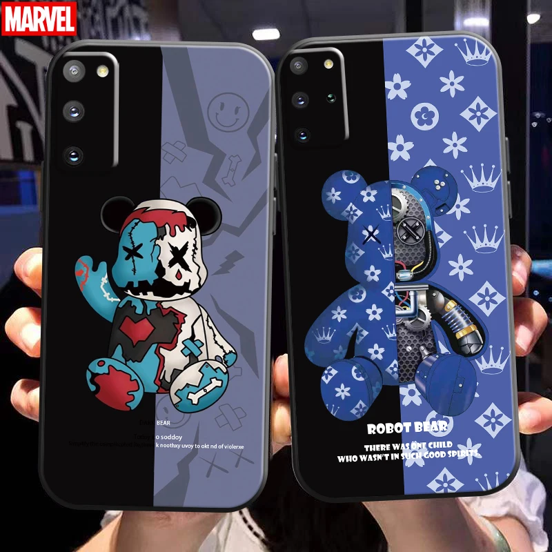 Luxury Fashion Bear Phone Case For Samsung Galaxy S21 S20 Plus Ultra FE 5G Liquid Silicon Carcasa TPU Silicone Cover Funda Soft
Luxury Fashion Bear Phone Case For Samsung Galaxy S21 S20 Plus Ultra FE 5G Liquid Silicon Carcasa TPU Silicone Cover Funda Soft
