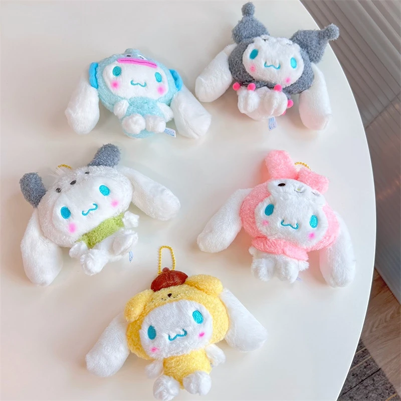 Sanrio Toys Plush Doll Anime Figures Cinnamoroll Kuromi Melody Cross-dressing Plush Keychain Pendant Kawaii Girls Birthday Gifts
Sanrio Toys Plush Doll Anime Figures Cinnamoroll Kuromi Melody Cross-dressing Plush Keychain Pendant Kawaii Girls Birthday Gifts