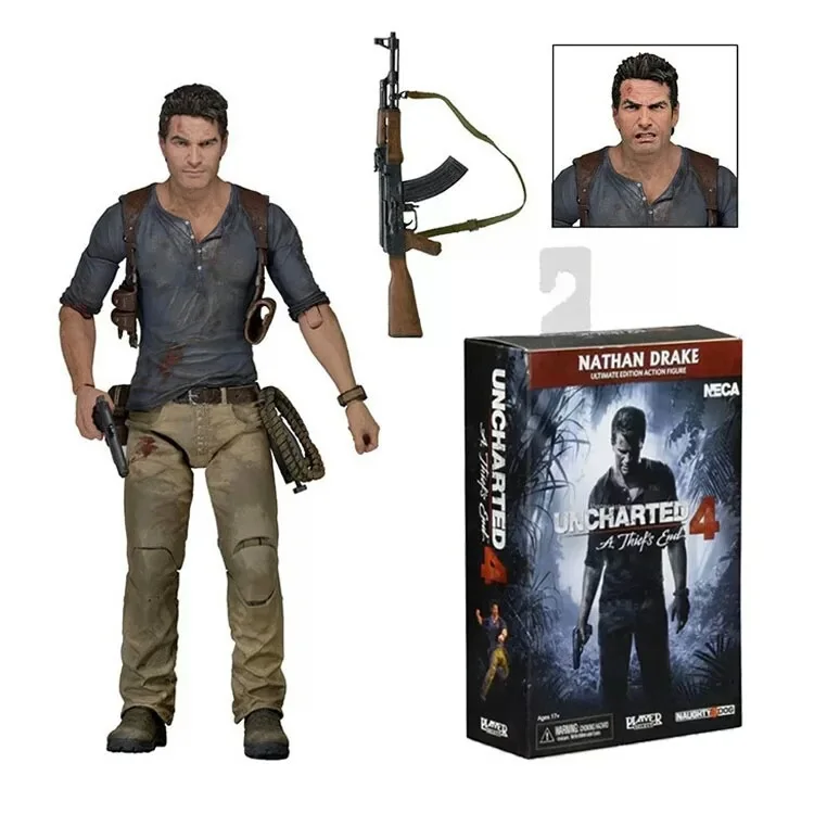18cm Uncharted 4 A thief's end NATHAN DRAKE joint Movable Anime Action Figure PVC toys Doll Collection figures for friends gifts
18cm Uncharted 4 A thief's end NATHAN DRAKE joint Movable Anime Action Figure PVC toys Doll Collection figures for friends gifts