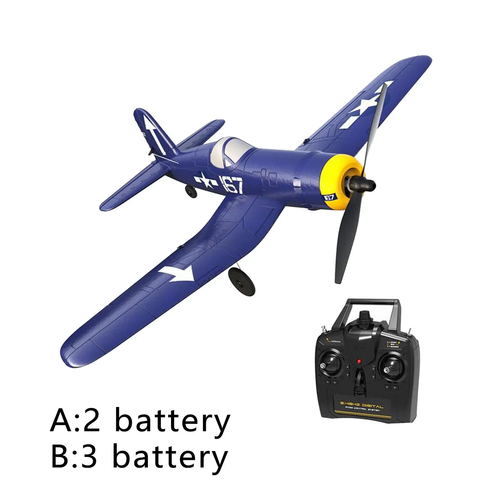 F4U EPP Aircraft RC Airplane Glider One-Key Aerobatic Ready to Fly for Kids
F4U EPP Aircraft RC Airplane Glider One-Key Aerobatic Ready to Fly for Kids
