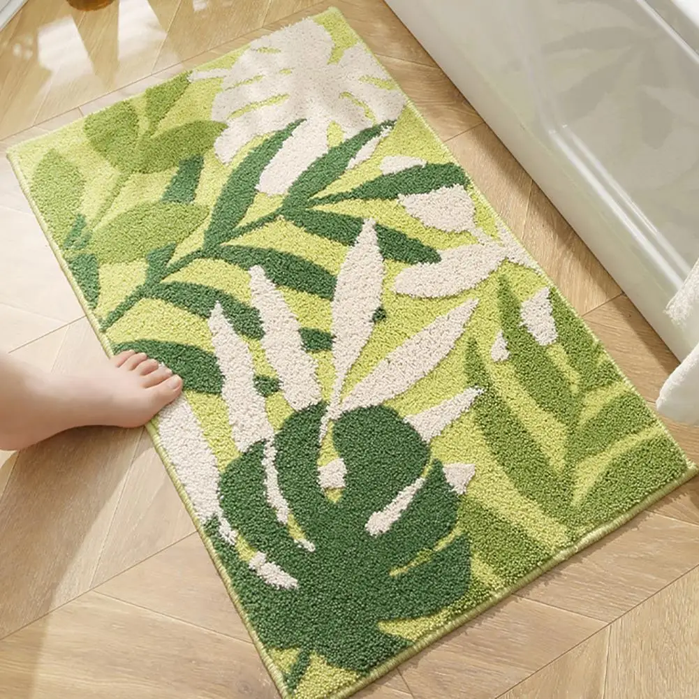 Nordic style Green Leaves Bath Mats Non-slip Absorbent Machine Washable Floor Mat Bedroom Carpet Rugs 50x80cm Home Rugs 
Nordic style Green Leaves Bath Mats Non-slip Absorbent Machine Washable Floor Mat Bedroom Carpet Rugs 50x80cm Home Rugs