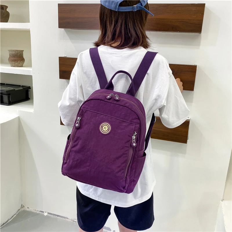 Women Backpack Waterproof Casual Travel Bagpack for Teenage Girl High Quality Nylon Cloth Rucksack School Bookbag Mochilas New
Women Backpack Waterproof Casual Travel Bagpack for Teenage Girl High Quality Nylon Cloth Rucksack School Bookbag Mochilas New