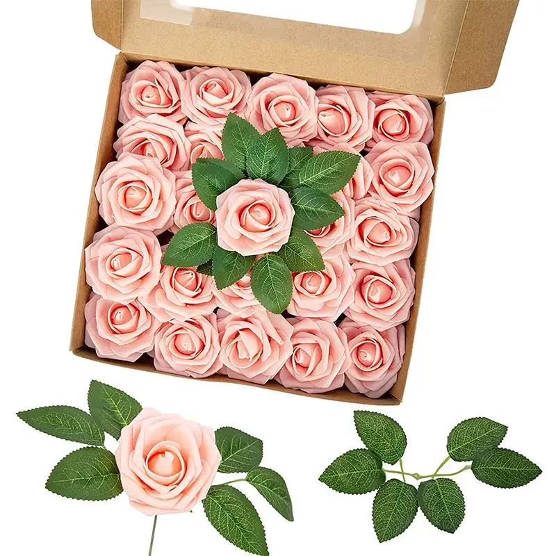 25pcs/set Artificial Foam Flowers Bright Color Blooming Fake Flowers For Party Home Decoration
25pcs/set Artificial Foam Flowers Bright Color Blooming Fake Flowers For Party Home Decoration