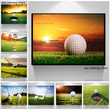 Modern Golf Club Golf Course Posters Landscape Canvas Painting Wall Art Green Grass Print Wall Pictures Office Living Room Decor