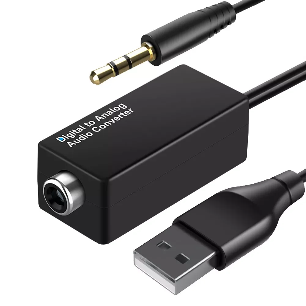Digital to Analog Audio Converter with USB Power DAC Digital SPDIF Optical Coaxial to Analog 3.5mm USB DAC Audio Decoder 
Digital to Analog Audio Converter with USB Power DAC Digital SPDIF Optical Coaxial to Analog 3.5mm USB DAC Audio Decoder