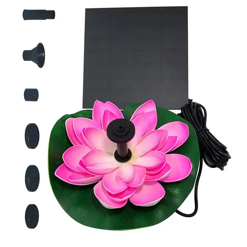 Floating Solar Fountain 2.5W Waterfall Fountain Pool Pond Bird Bath Solar Panel Powered Lotus Water Pump Garden Decoration
Floating Solar Fountain 2.5W Waterfall Fountain Pool Pond Bird Bath Solar Panel Powered Lotus Water Pump Garden Decoration